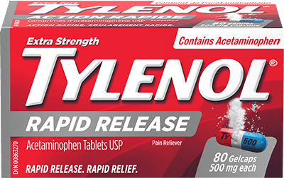 How long does it take rapid release tylenol to work Tylenol Extra Strength Pain Fever Relief 500mg 100 Caplets Rite Aid